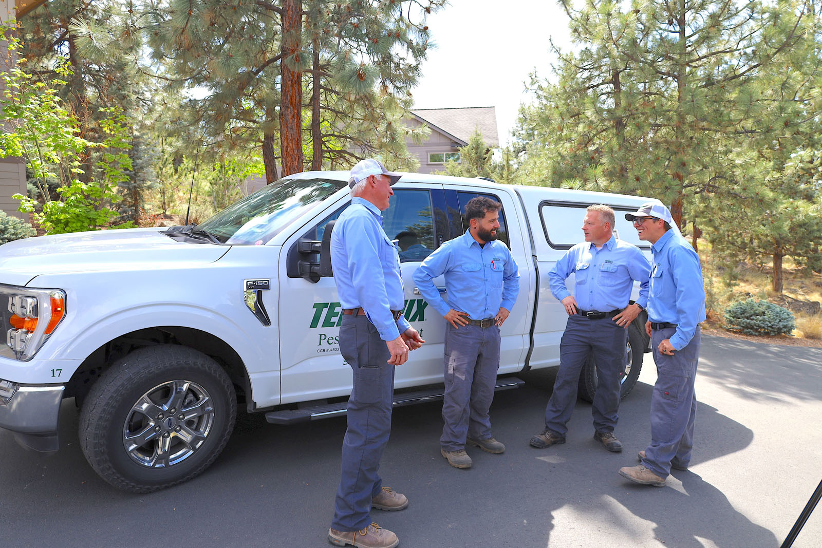 Terminix Central Oregon team beside a service truck